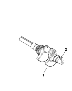 Kohler Ch640-3053 Crankshaft Diagram and Parts List for 46G 4X4-1H013H-1H294H-37BCD010 Cub Cadet Lawn Tractor Accessories